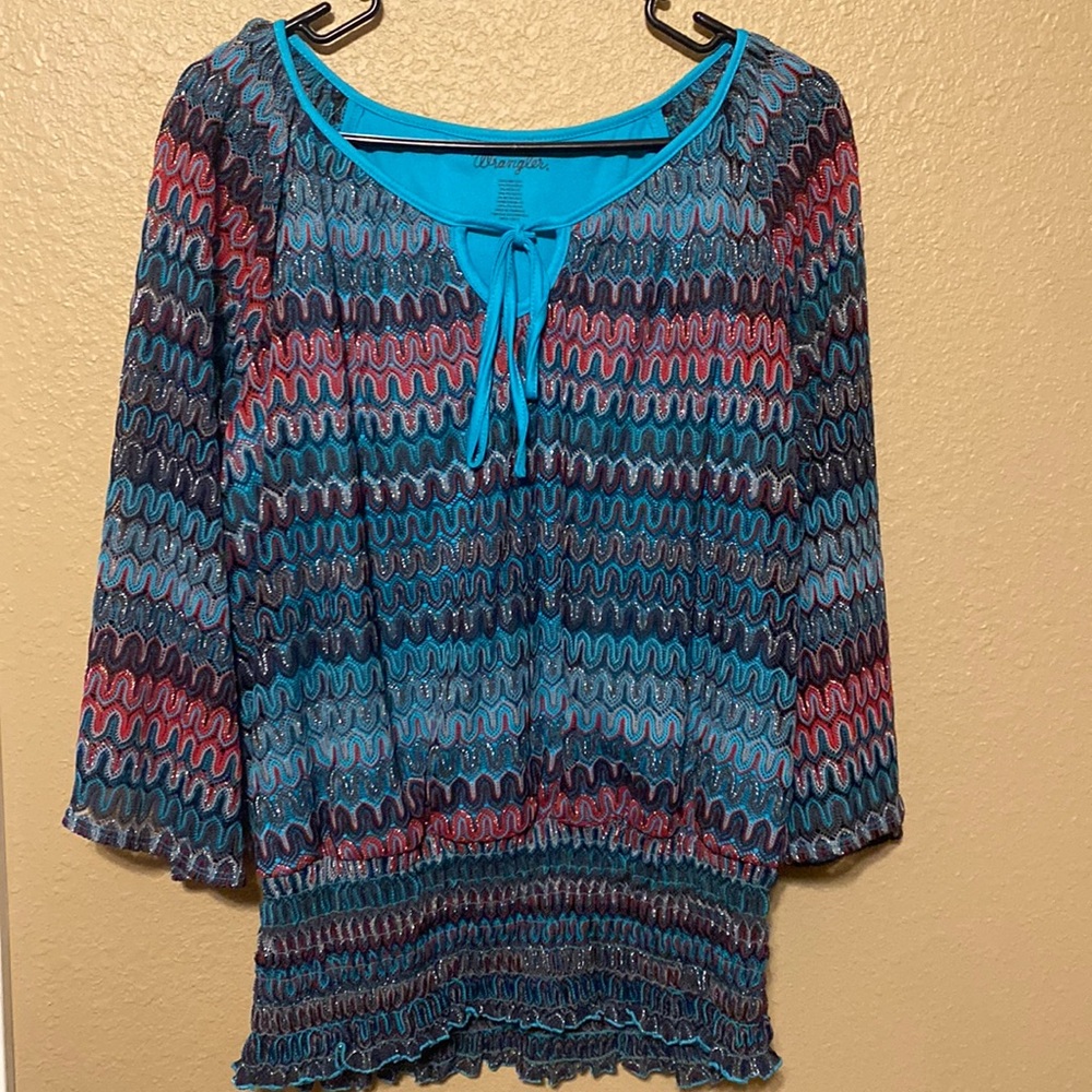 Wrangler 3/4 sleeve blouse
